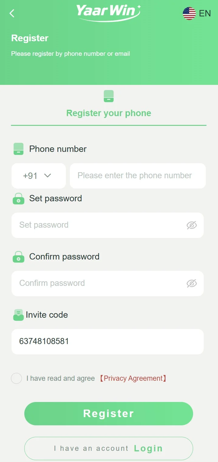 YAARWIN Register